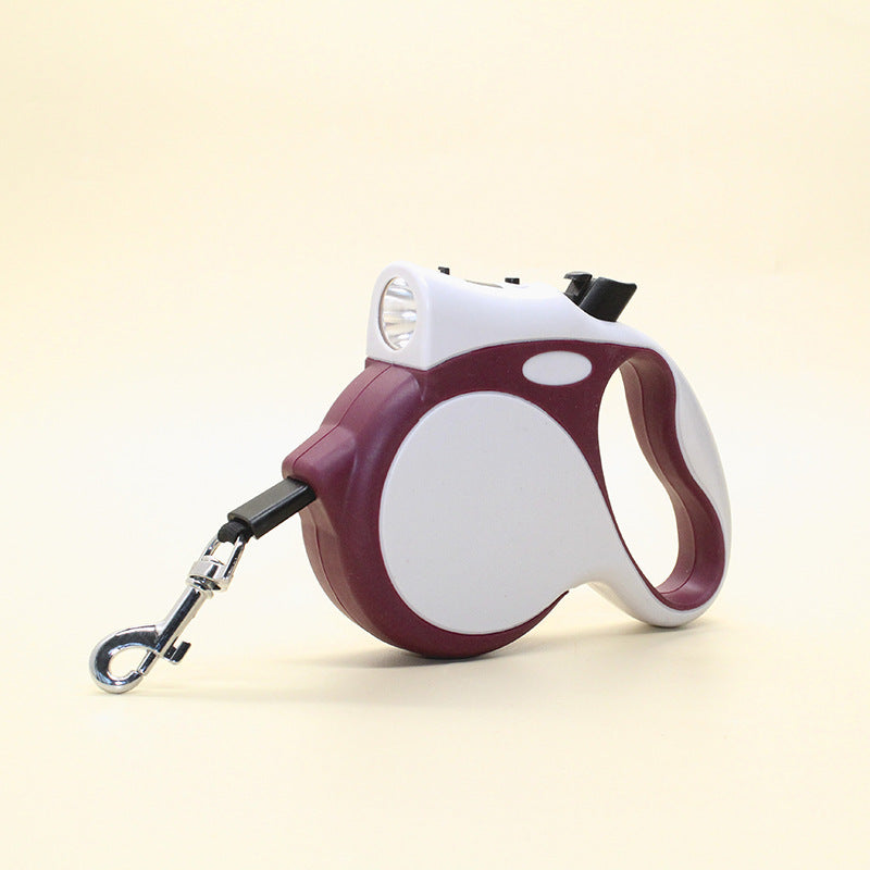 Retractable Dog Leash With Light - Safe Night Walk Rope Leash for Dogs