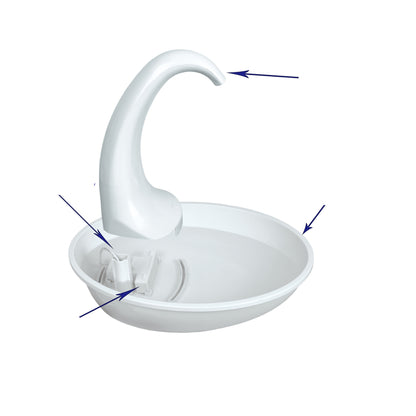 Pet Drinking Fountain - Flowing Water Feeder for Cats and Small Dogs