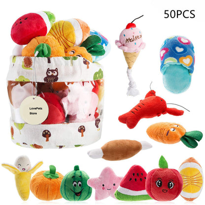 Dog Squeaky Plush Toy - Fashion Interactive Game Toy for Dogs