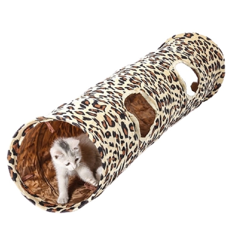 Cat Tunnel Self Play Toy - Super Long Collapsible Interactive Tunnel for Cats
