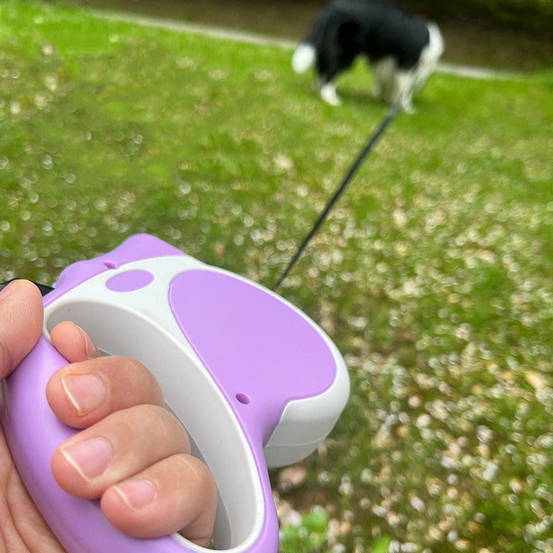 Retractable Dog Leash With Light - Safe Night Walk Rope Leash for Dogs