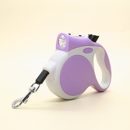 Retractable Dog Leash With Light - Safe Night Walk Rope Leash for Dogs