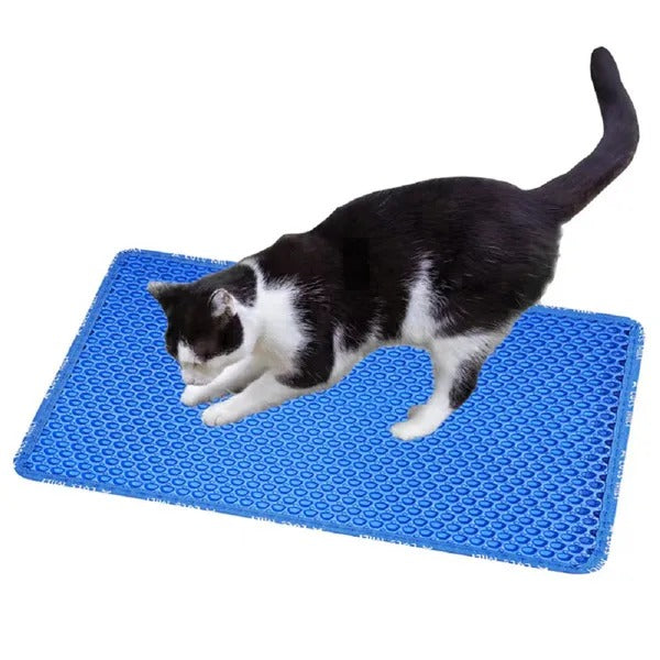 Cat Litter Trapping Mat - Honeycomb Double Layer Kitty Litter Mat