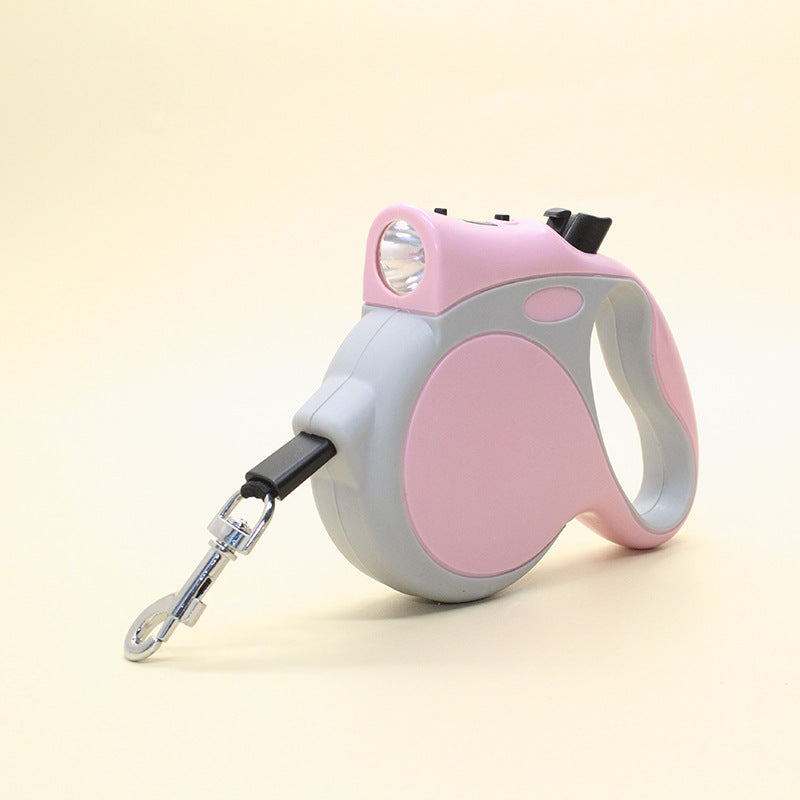 Retractable Dog Leash With Light - Safe Night Walk Rope Leash for Dogs