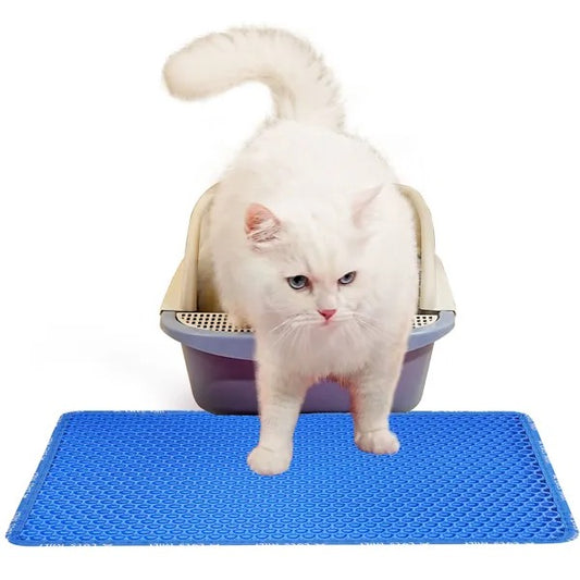 Cat Litter Trapping Mat - Honeycomb Double Layer Kitty Litter Mat